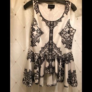 Romeo and Juliet tank with peplum